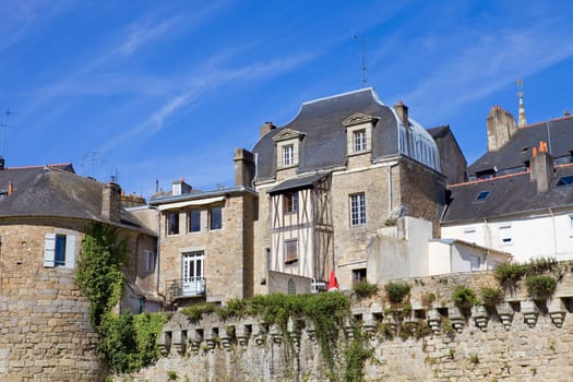 the historic city of Vannes in Brittany, France