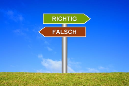 Shield / Signpost: Right or Wrong