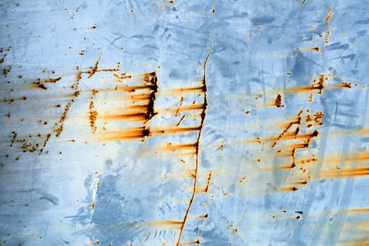 Blue abstract Rusted Texture background close up
