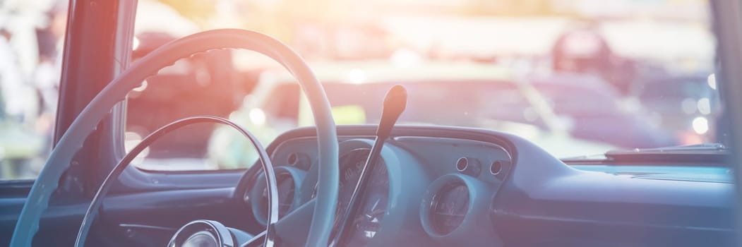 Classic car interior