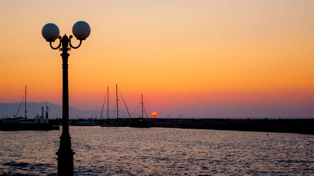 Sun set in Greece / Gouves, Crete