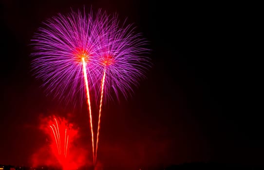 Fireworks display night - London, United Kingdom