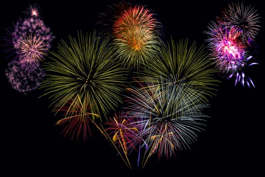 Fireworks display night - London, United Kingdom