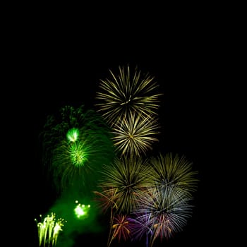 Fireworks display night - London, United Kingdom