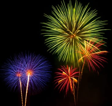 Fireworks display night - London, United Kingdom