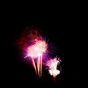 Fireworks display night - London, United Kingdom