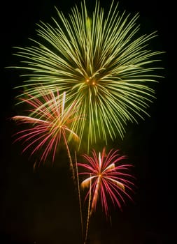 Fireworks display night - London, United Kingdom