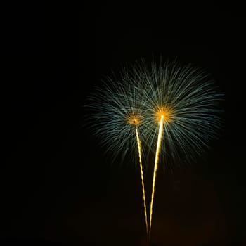 Fireworks display night - London, United Kingdom