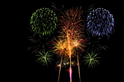 Fireworks display night - London, United Kingdom