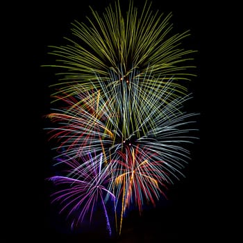 Fireworks display night - London, United Kingdom