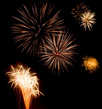Fireworks display night - London, United Kingdom