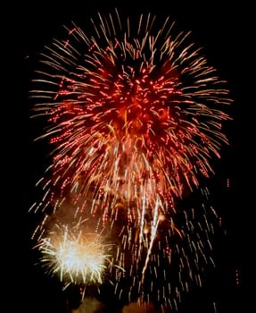 Fireworks display night - London, United Kingdom