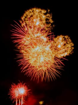 Fireworks display night - London, United Kingdom