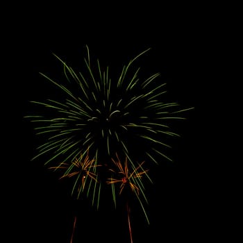 Fireworks display night - London, United Kingdom