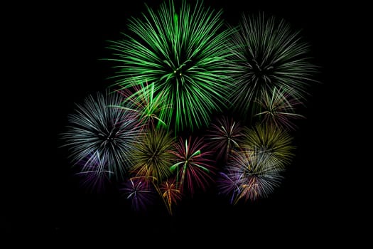 Fireworks display night - London, United Kingdom