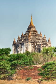 Thatbyinnyu Temple in Bagan. Myanmar.