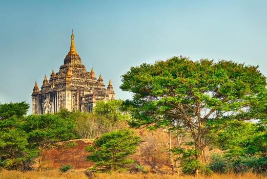 Thatbyinnyu Temple in Bagan. Myanmar.
