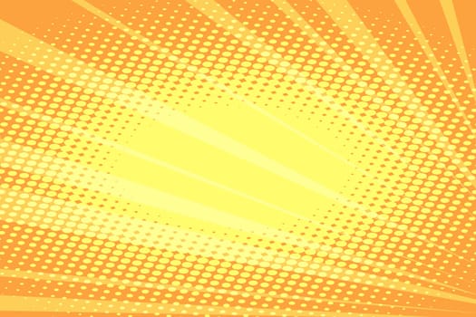 orange rays abstract background. Pop art retro vector illustration comic cartoon vintage kitsch drawing