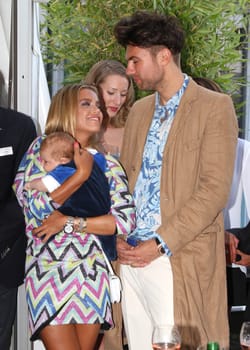 Sylvie Meis with baby Alexander Lucien Rienau and Andre Borchers at the RTL Summer Festival in Hamburg / Archive photos