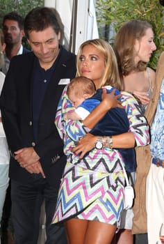 Sylvie Meis with baby Alexander Lucien Rienau at the RTL Summer Party in Hamburg / Archive photos