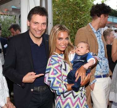 Sylvie Meis with baby Alexander Lucien Rienau and David Rienau at the RTL Summer Festival in Hamburg / Archive photos