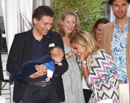 Sylvie Meis with baby Alexander Lucien Rienau and Andre Borchers at the RTL Summer Festival in Hamburg / Archive photos