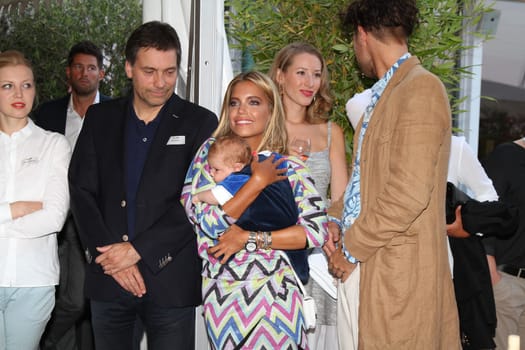 Sylvie Meis with baby Alexander Lucien Rienau and David Rinau at the RTL Summer Festival in Hamburg / Archive photos