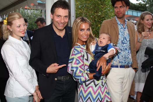 Sylvie Meis with baby Alexander Lucien Rienau,David Rienau at the RTL Summer Festival in Hamburg / Archive photos