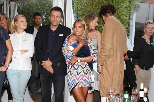 Sylvie Meis with baby Alexander Lucien Rienau and David Rinau at the RTL Summer Festival in Hamburg / Archive photos