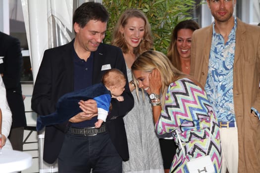 Sylvie Meis with baby Alexander Lucien Rienau and David Rienau at the RTL Summer Festival in Hamburg / Archive photos
