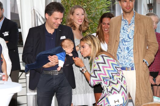 Sylvie Meis with baby Alexander Lucien Rienau and David Rienau at the RTL Summer Festival in Hamburg / Archive photos