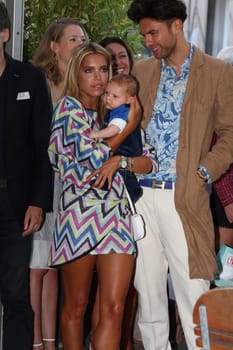 Sylvie Meis with baby Alexander Lucien Rienau and Andre Borchers at the RTL Summer Festival in Hamburg / Archive photos
