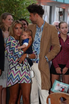 Sylvie Meis with baby Alexander Lucien Rienau and Andre Borchers at the RTL Summer Festival in Hamburg / Archive photos