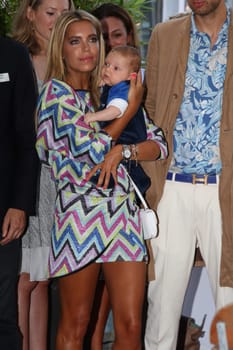 Sylvie Meis with baby Alexander Lucien Rienau and Andre Borchers at the RTL Summer Festival in Hamburg / Archive photos