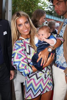 Sylvie Meis with baby Alexander Lucien Rienau and Andre Borchers at the RTL Summer Festival in Hamburg / Archive photos