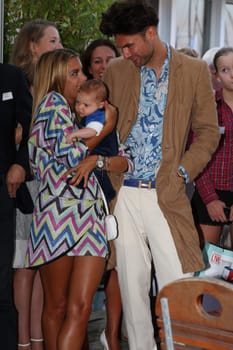 Sylvie Meis with baby Alexander Lucien Rienau and Andre Borchers at the RTL Summer Festival in Hamburg / Archive photos