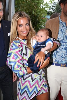 Sylvie Meis with baby Alexander Lucien Rienau and Andre Borchers at the RTL Summer Festival in Hamburg / Archive photos