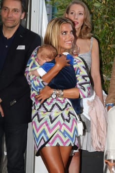 Sylvie Meis with baby Alexander Lucien Rienau and Andre Borchers at the RTL Summer Festival in Hamburg / Archive photos