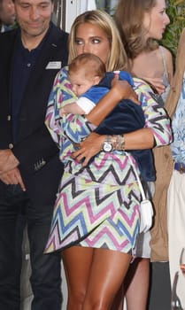 Sylvie Meis with baby Alexander Lucien Rienau at the RTL Summer Party in Hamburg / Archive photos