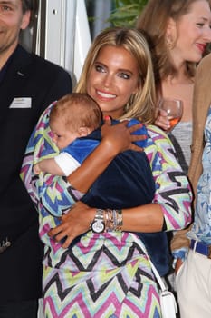 Sylvie Meis with baby Alexander Lucien Rienau and Andre Borchers at the RTL Summer Festival in Hamburg / Archive photos