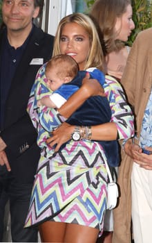 Sylvie Meis with baby Alexander Lucien Rienau at the RTL Summer Party in Hamburg / Archive photos