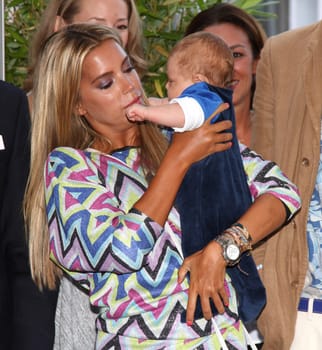 Sylvie Meis with baby Alexander Lucien Rienau at the RTL Summer Party in Hamburg / Archive photos