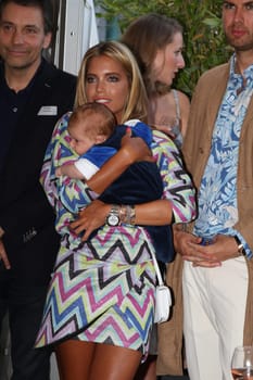 Sylvie Meis with baby Alexander Lucien Rienau at the RTL Summer Party in Hamburg / Archive photos