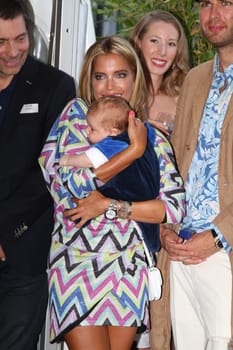 Sylvie Meis with baby Alexander Lucien Rienau at the RTL Summer Party in Hamburg / Archive photos