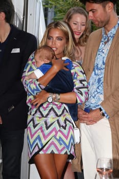 Sylvie Meis with baby Alexander Lucien Rienau and at the RTL Summer Party in Hamburg / Archive photos