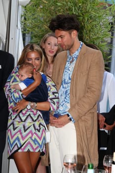 Sylvie Meis with baby Alexander Lucien Rienau and Andre Borchers at the RTL Summer Festival in Hamburg / Archive photos
