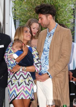 Sylvie Meis with baby Alexander Lucien Rienau and Andre Borchers at the RTL Summer Festival in Hamburg / Archive photos