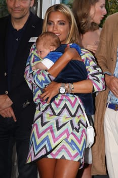 Sylvie Meis with baby Alexander Lucien Rienau at the RTL Summer Party in Hamburg / Archive photos
