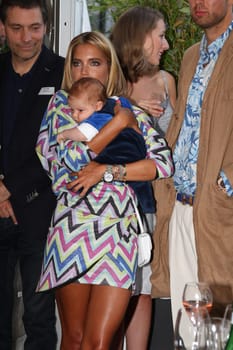 Sylvie Meis with baby Alexander Lucien Rienau at the RTL Summer Party in Hamburg / Archive photos