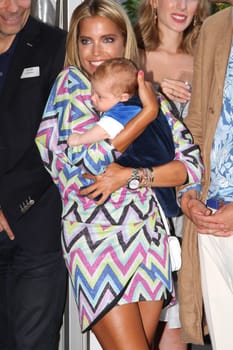 Sylvie Meis with baby Alexander Lucien Rienau at the RTL Summer Party in Hamburg / Archive photos